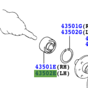Toyota Aygo 2005-2014 Bearing For Front Axle Hub