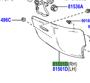Toyota Corolla 2019-Present OSR Lamp (on Quarter Panel)