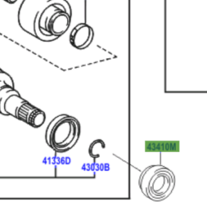Toyota Yaris 1999-2005 Oil Seal, Front Drive Shaft, RH