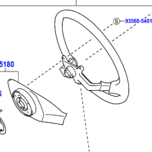 Toyota Dyna 150 2001-2021 Steering Wheel Assy