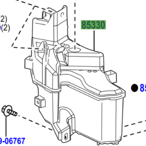 Toyota Corolla 2019- Jar Assy, Windshield Washer