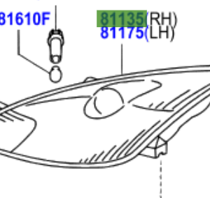 Toyota Celica 1999-2005 Head Lamp Unit Assy RH