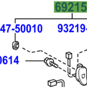 Toyota Yaris 2005-2011 Back Door Outside Handle