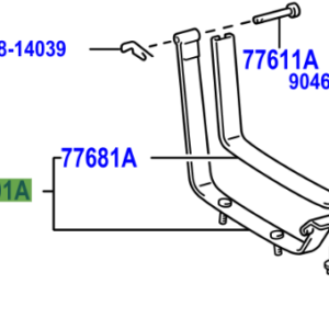 Toyota Hilux 2011-2015 Fuel Tank Band Sub-Assy L/H