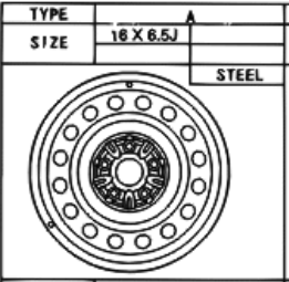 Toyota Corolla 2004-2009 Steel Wheel Type A