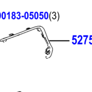 Toyota Auris/Hybrid 2012-2018 Rear Bumper Side Moulding RH