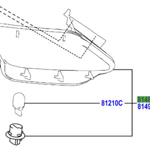 Toyota Rav4 2012-2019 Rear Fog Lamp RH
