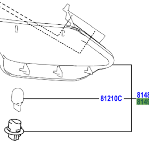 Toyota Rav4 2012-2019 Rear Fog Lamp LH