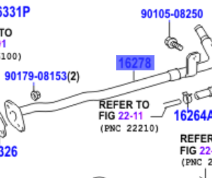 Toyota Supra 1993-2002 Jap Water By-Pass Pipe No.2