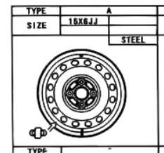 Toyota Corolla Verso 2001-2004 Steel Wheel Type A