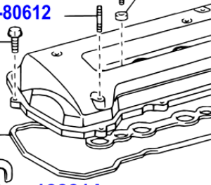 Toyota Corolla Verso 2004-2009 Head Cover Gasket, Cylinder