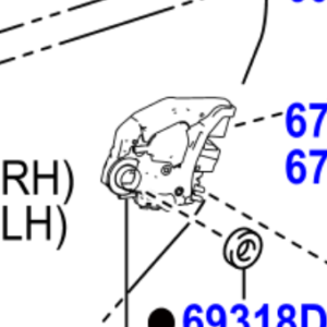 Toyota Rav4 2012-2019 Rear Door Lock Assy W/Motor, RH