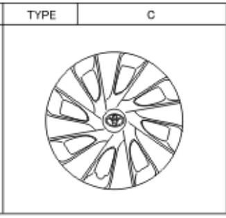Toyota Aygo 2005-2014 Wheel Hub Cap Type C