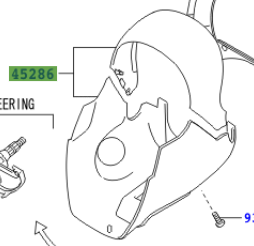 Toyota Aygo 2005-2014 Steering Column, Dark Gray Cover