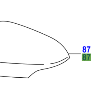 Toyota Yaris/Hybrid 2014-2020 Outer Mirror Cover, LH,