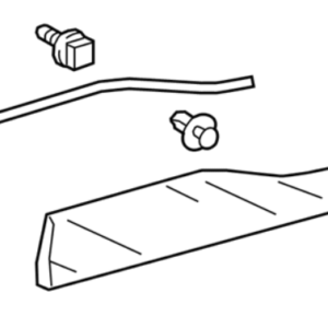 Toyota Rav4 2020- Rear Door Outside Lower Moulding  LH