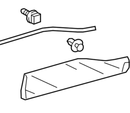 Toyota Rav4 2020- Rear Door Outside Lower Moulding LH