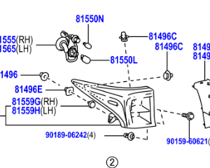 Toyota Prius 2015-2022 Rear Combination Lamp Lens Lamp; Body RH,  [SINGAPORE SPEC]