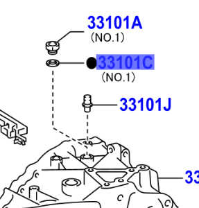 Toyota IQ 2008-2014 Gasket For Manual Transmission Filler Plug, NO.1