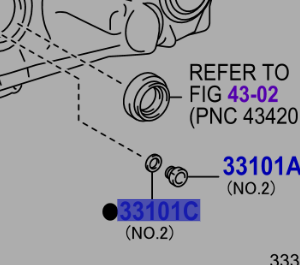 Toyota IQ 2008-2014 Gasket For Manual Transmission Filler Plug, NO.2