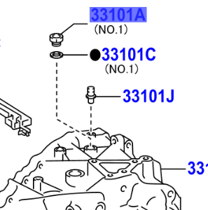 Toyota IQ 2008-2014  Plug For Manual Transmission Filler, NO.1