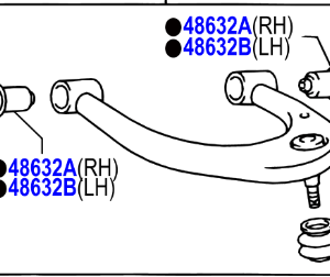 Toyota Land Cruiser 120 2002-2009 Front Suspension Upper Arm Sub-Assy LH