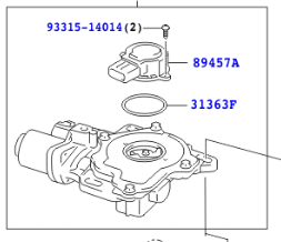 Toyota Yaris 2005-2011 Clutch W/Holder Actuator Assy