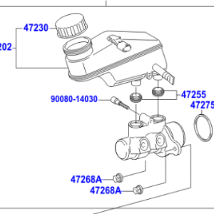 Toyota Yaris 2005-2011 Brake Master Cylinder Sub-Assy