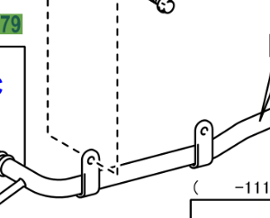 Toyota Avensis 2008-2018 Pipe, Water By-Pass, NO.3