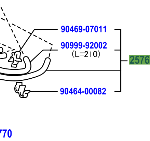 Toyota Hilux 2011-2015 Hose Assy, Vacuum Transmitting