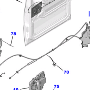 Toyota Proace G9 2013-2016 Side Door Lock, LH