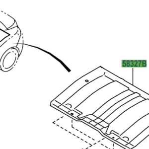 Toyota GT86 2012-2016 Main Muffler Heat Insulator