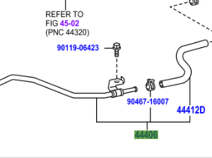 Toyota Alphard 2002-2008 Tube Sub-Assy, Return