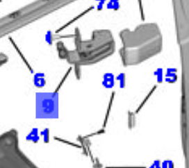 Toyota Proace 2016- Door Carriage Cent L,H