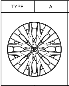 Toyota Yaris 2020- Wheel Cap Type A