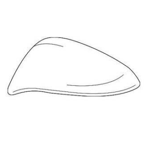 Toyota Rav4 2018- Outer Mirror Cover, RH, White Pearl