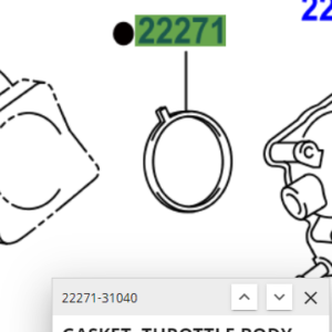 Toyota Alphard/vellfire 2008-2015 Gasket, Throttle Body