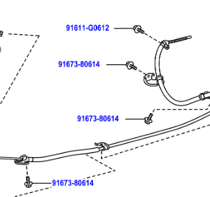 Toyota Rav4 2012-2019 Parking Brake Cable No.2