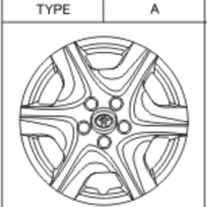 Toyota Verso 2009-2017 Wheel Cap Type A