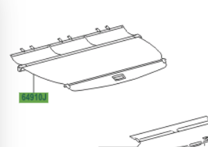 Toyota Verso 2009-2017 Cover Assy, Tonneau, DK.Gray