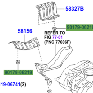 Toyota Yaris 2005-2011 Nut 90179-06219