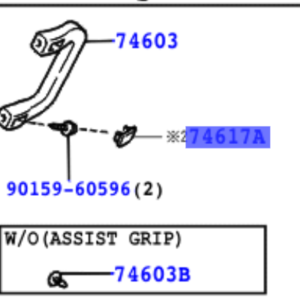 Toyota Hiace/Hiace S.B.V 1995-2011 Plug, Assist Grip