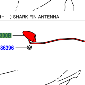 Toyota Yaris/Hybrid 2014-2020 Shark Fin Antenna Assy, Amplifier