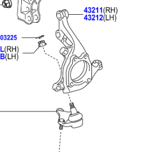Toyota Auris/Hybrid 2012-2018 Lower Ball Joint Assy RH OR LH
