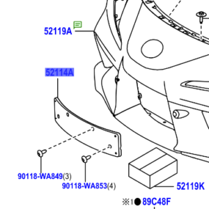 Toyota Supra 2019- Front Bumper Extension Mounting Bracket