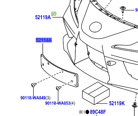 Toyota Supra 2019- Front Bumper Extension Mounting Bracket