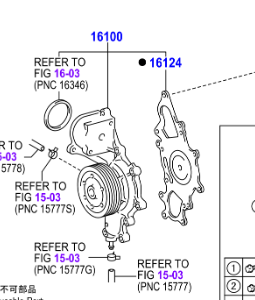 Toyota Land Cruiser 200 2007- Water Pump Assy