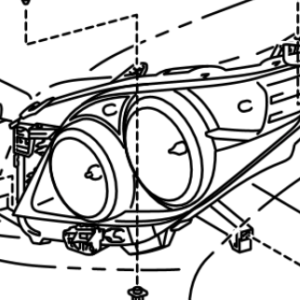 Toyota Land Cruiser Prado 2009-2017 Headlamp Unit RH