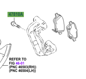 Toyota Verso 2009-2017 Bolt (For Rear Caliper)
