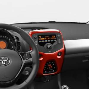 Toyota Aygo 2014- 	Centre console, Red Pop 3P0, Aut.Aircon